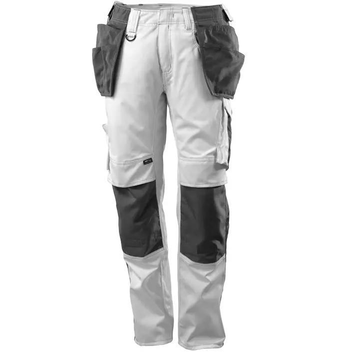 Mascot Unique Kassel craftsman trousers, White/Dark Antracit, large image number 0