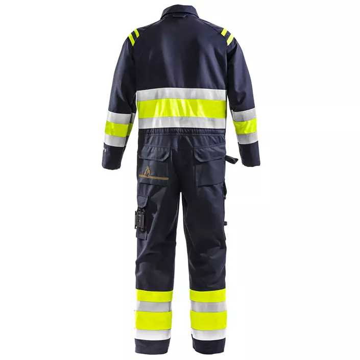 Fristads coverall 8174 ATHS, Marine/Hi-Vis yellow, large image number 1