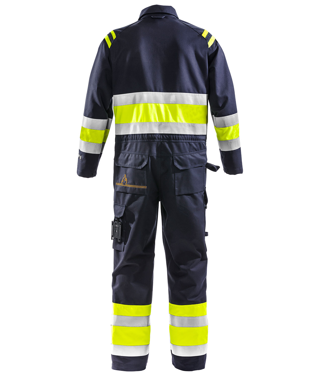 Fristads coverall 8174 ATHS, Marine/Hi-Vis yellow