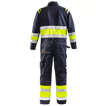 Fristads coverall 8174 ATHS, Marine/Hi-Vis yellow