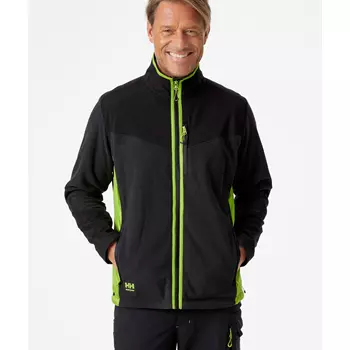 Helly Hansen Magni fleece jacket, Black/Lime Green