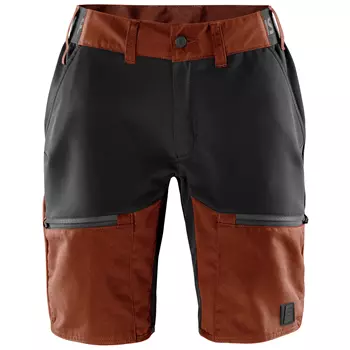 Fristads Outdoor Carbon semistretch women's shorts full stretch, Rustred/black