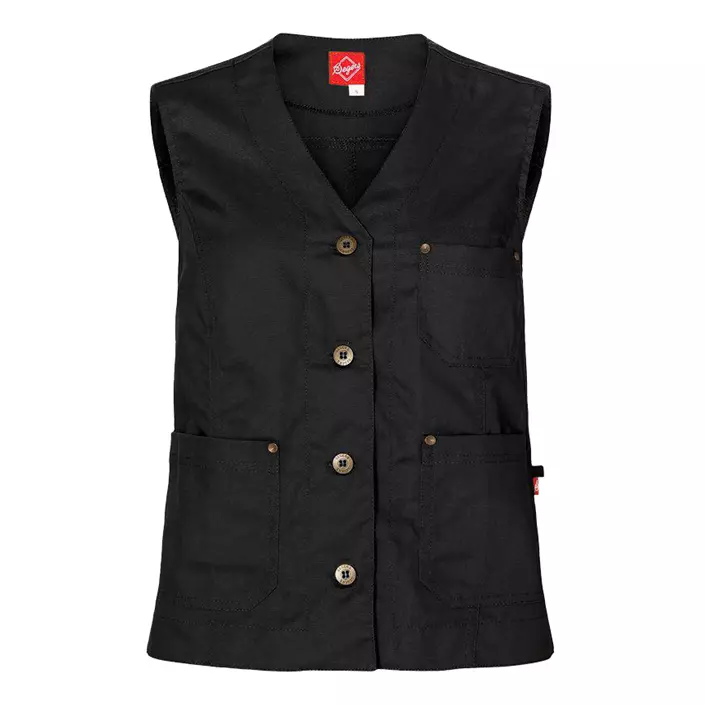 Segers 6014 women's server waistcoat, Black, large image number 0