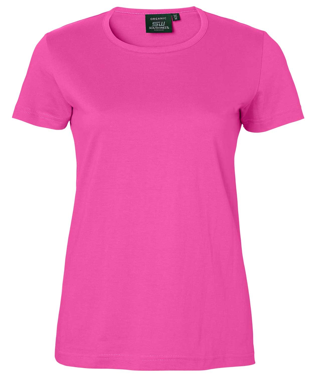 South West Venice ekologisk T-shirt dam, Cerise