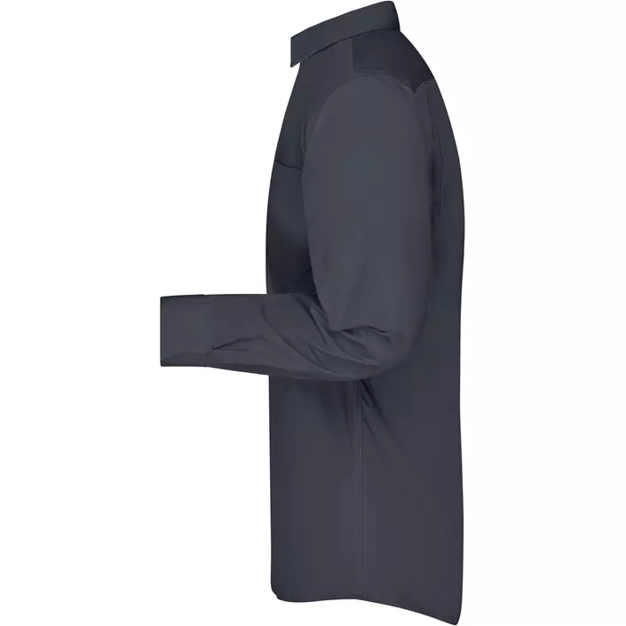 James & Nicholson modern fit  skjorta, Carbon Grå, large image number 3