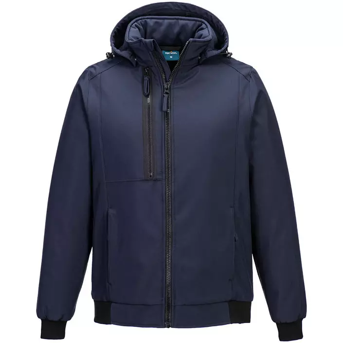 Portwest WX2 Eco softshell jacket, Dark Marine Blue, large image number 0