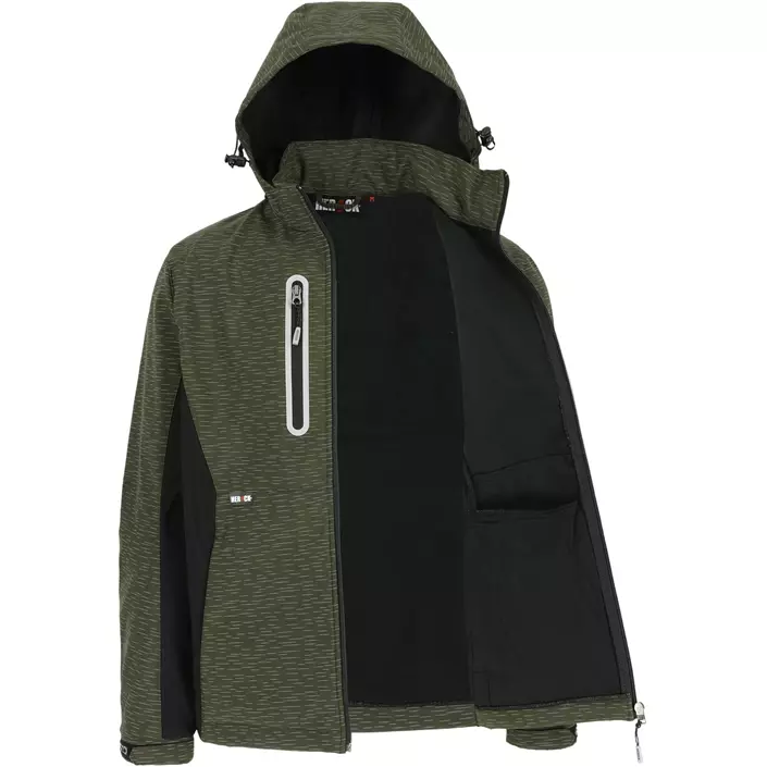 HEROCK Flexor softshelljacka, Reflective Khaki/Black, large image number 1