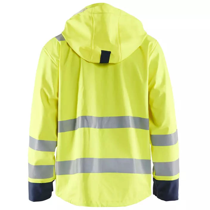 Blåkläder regnjakke level 2, Hi-vis gul/marineblå, large image number 1