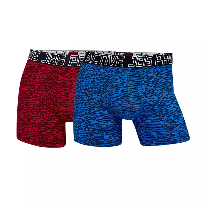 ProActive 2-pack boxershorts, Röd/Blå, large image number 0