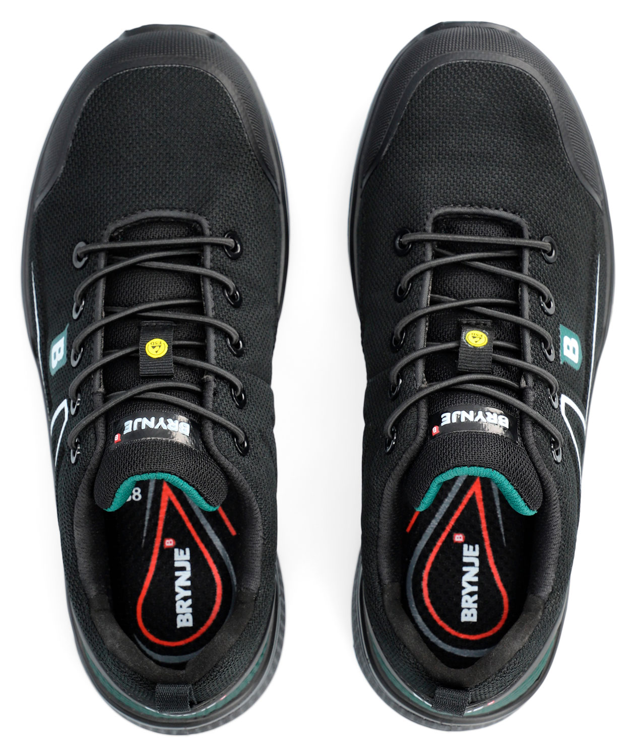 Brynje Green Sprinter sikkerhedssko S1P, Sort, large image number 3