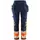 Fristads Green women's craftsman trousers 2663 GSTP full stretch, Hi-Vis Orange/Navy, Hi-Vis Orange/Navy, swatch
