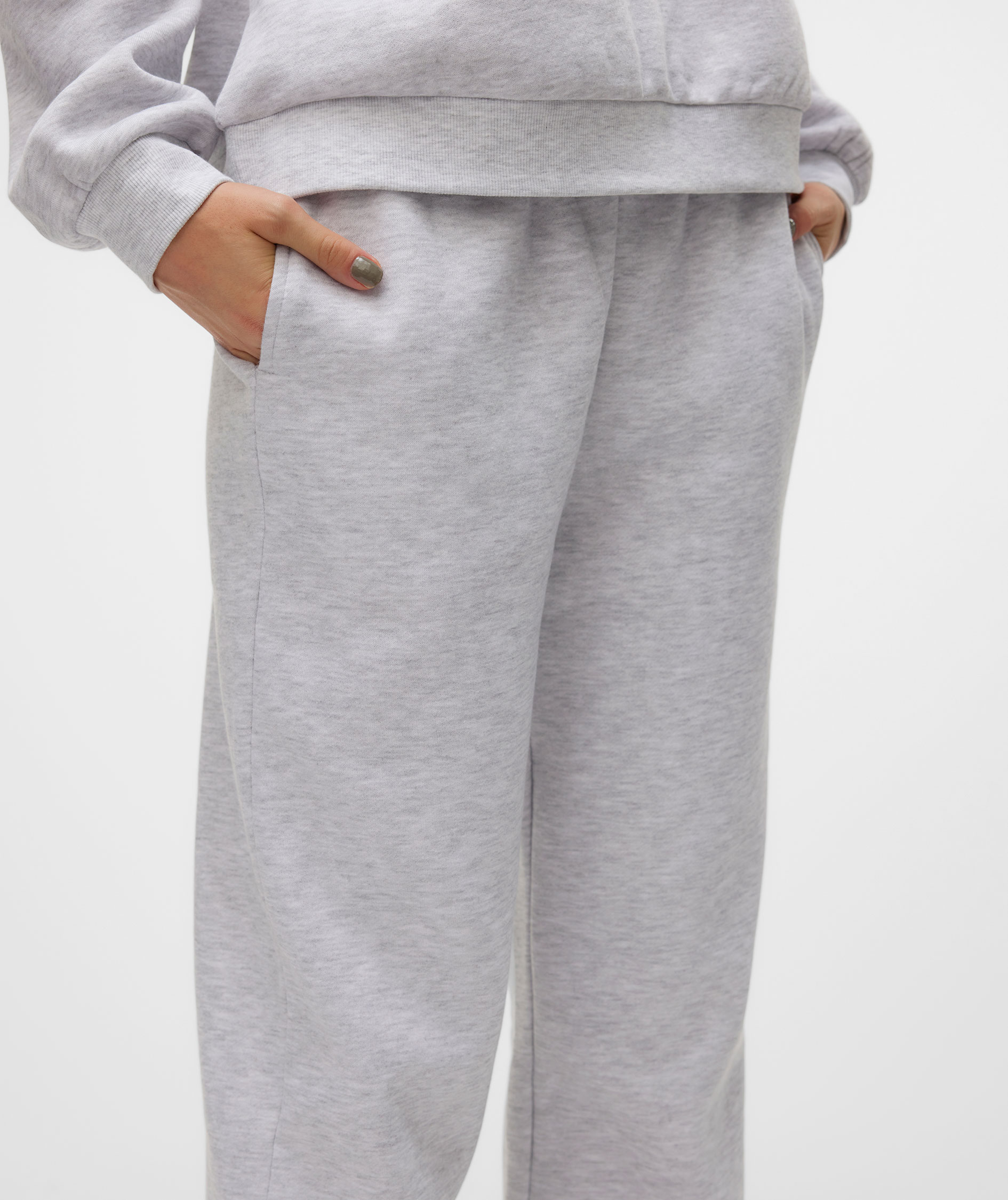 Vero Moda VMSONJA dame sweatpants, Light Grey Melange, large image number 3