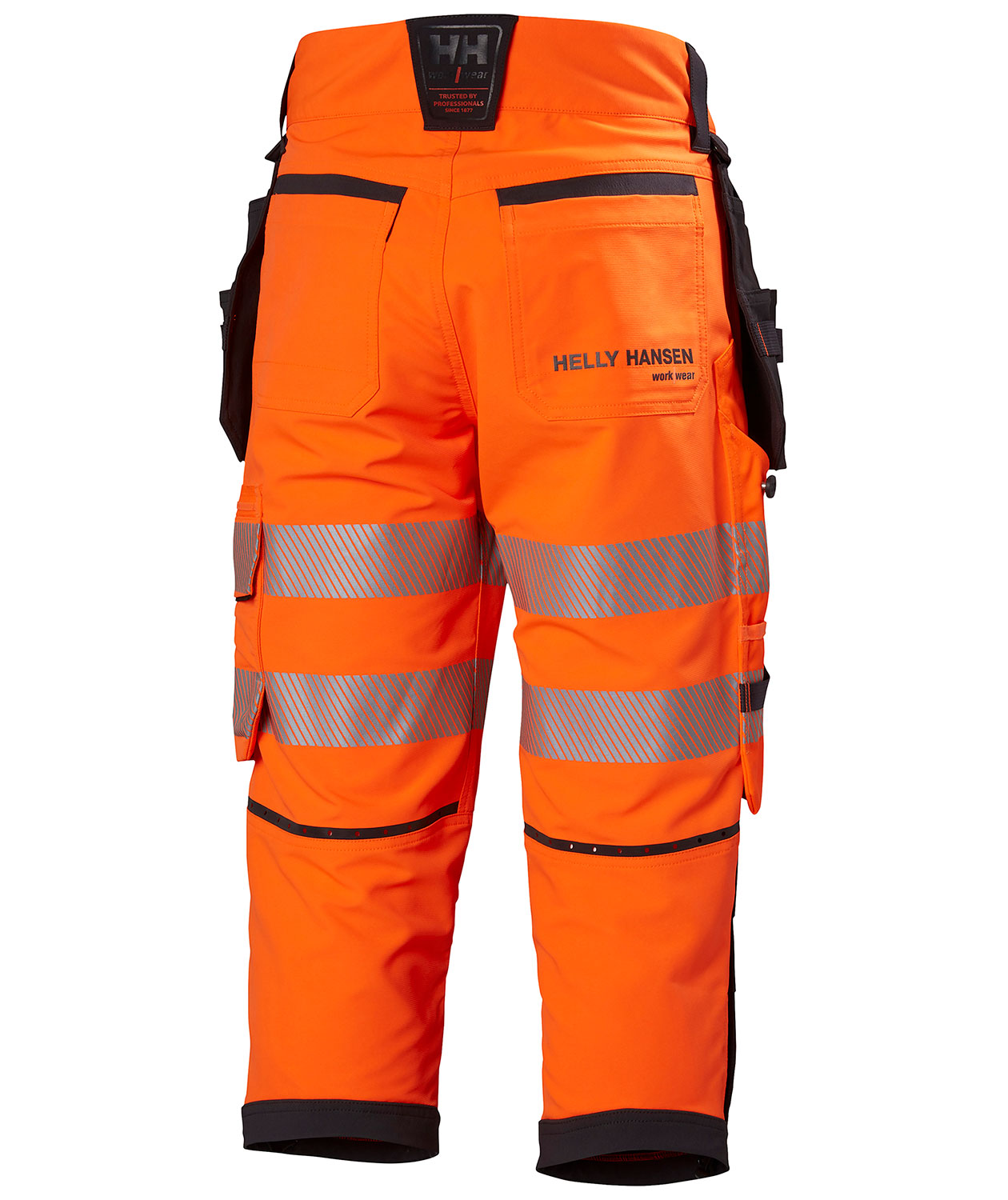 Helly Hansen ICU BRZ hantverkspiratbyxa full stretch, Varsel Orange/Ebony, large image number 3