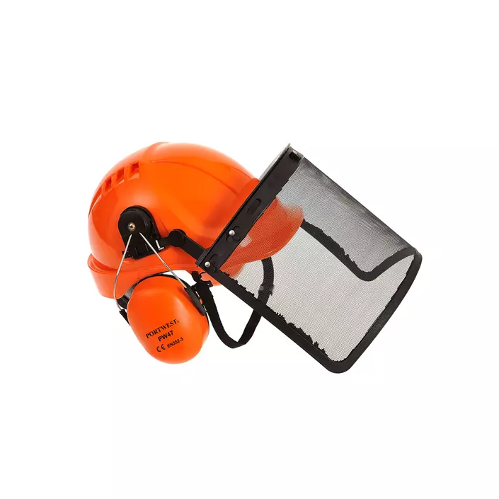 Portwest chainsaw helmet, Orange, large image number 0