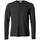 Clique Basic-T langärmliges T-Shirt, Black, Black, swatch