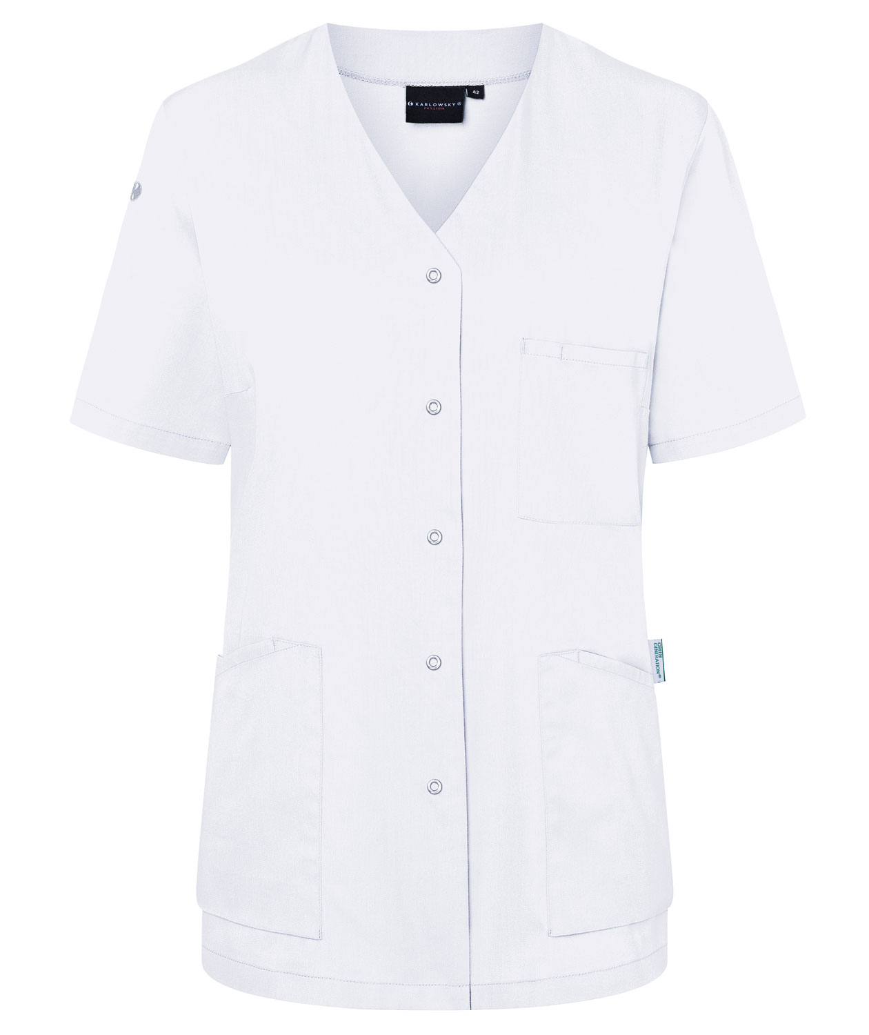 Karlowsky Essential short-sleeved women's tunic, White, large image number 0