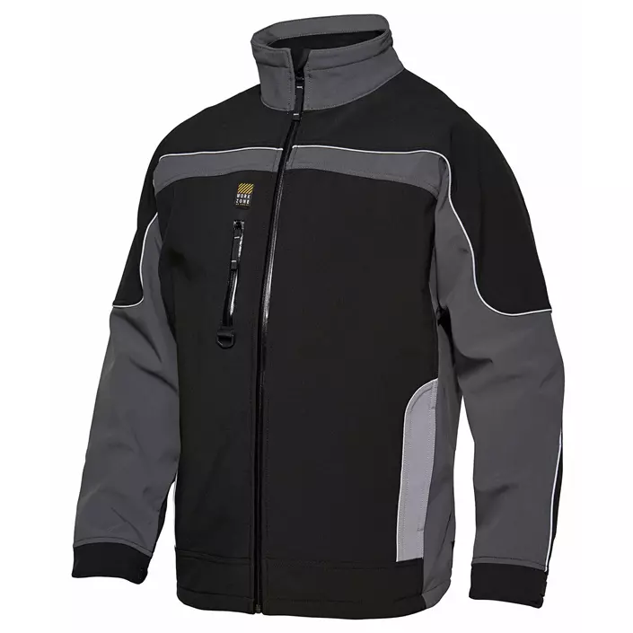 Workzone Softshell jacket, Grey, large image number 0