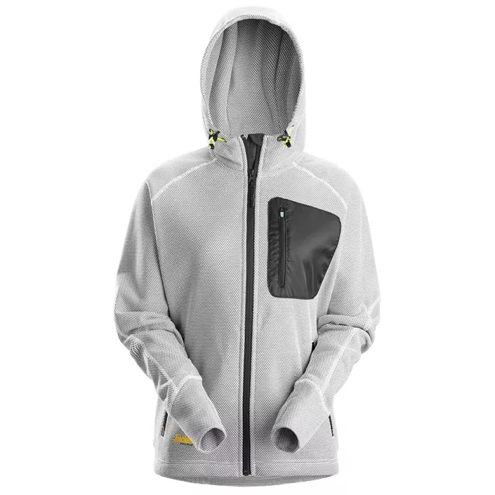 Snickers FlexiWork fleece hoodie 8047 dam, White/black, large image number 0