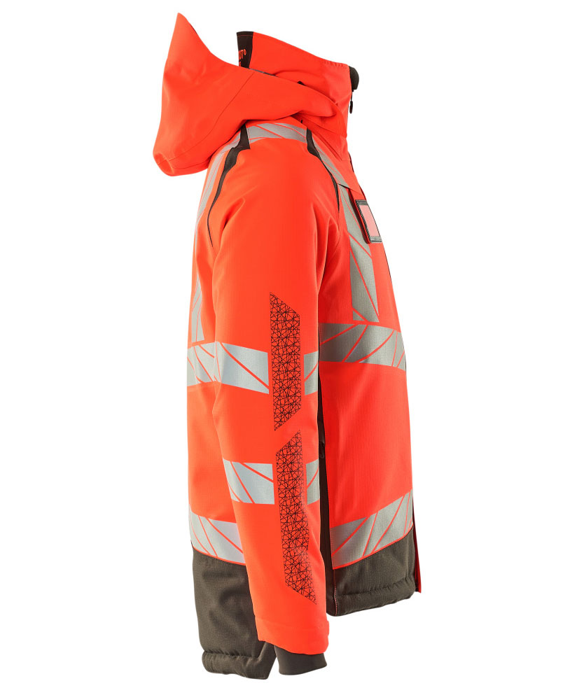 Mascot Accelerate Safe vinterjakke, Hi-vis r&oslash;d/M&oslash;rk antrasitt, large image number 2
