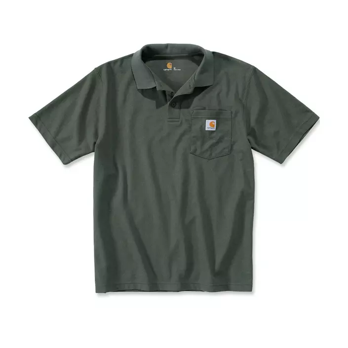Carhartt Contractor's polo T-shirt, Mosgrøn, large image number 0