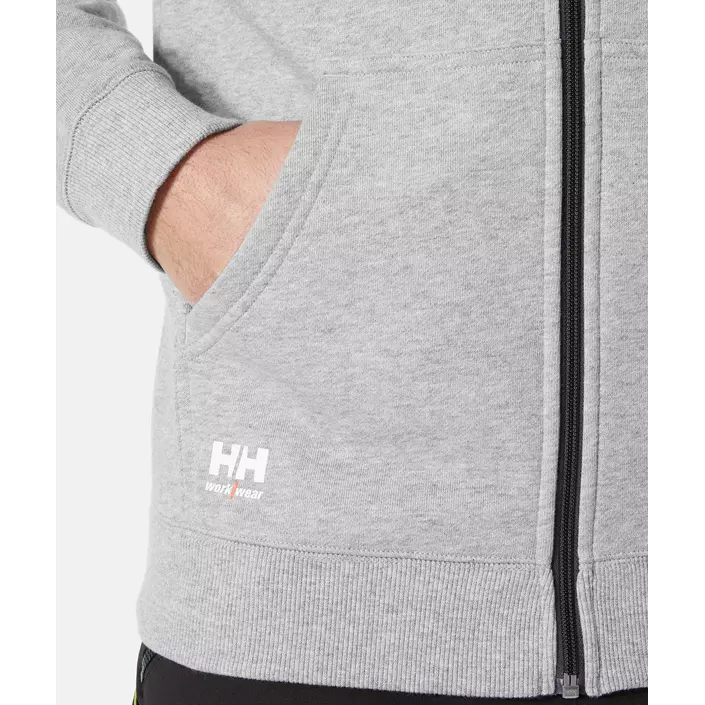 Helly Hansen Classic hættetrøje med lynlås, Grey melange , large image number 5