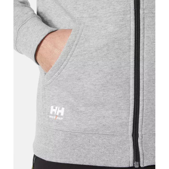 Helly Hansen Classic hoodie med dragkedja, Grey melange, large image number 5