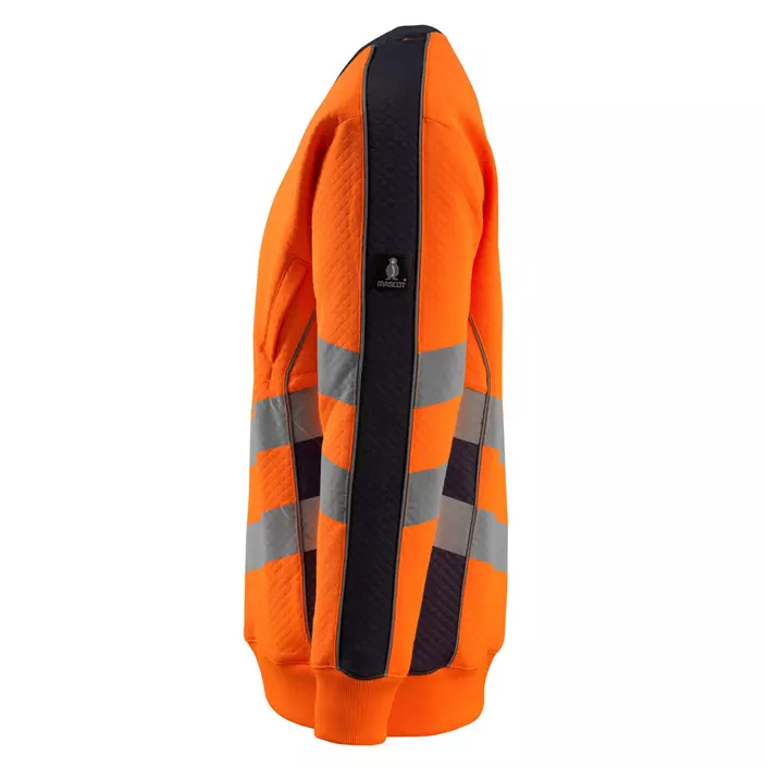 Mascot Safe Supreme Wigton collegetröja/sweatshirt, Varsel Orange/Mörk Marinblå, large image number 1