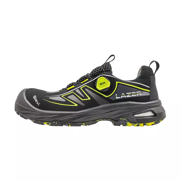 Sievi Lazer Roller+ sikkerhedssko S3, Sort/Gul, large image number 0