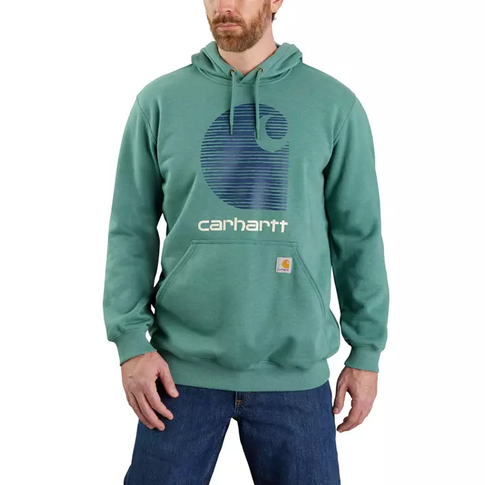 Carhartt Rain Defender Logo hoodie, Slate Green, large image number 1