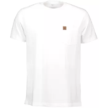 Westborn T-shirt mit Brusttasche, White