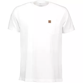 Westborn T-shirt med bröstficka, White