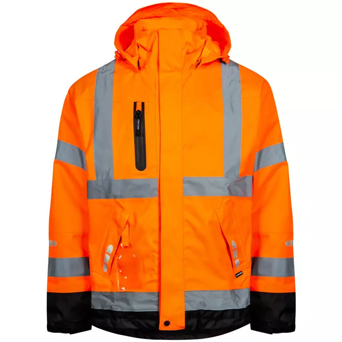 Lyngsøe shell jacket, Hi-Vis Orange/Black, large image number 0