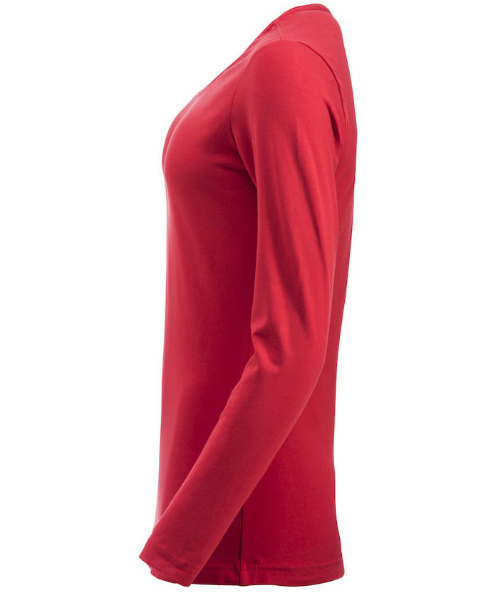 Clique Carolina long-sleeved women's T-shirt, Red, large image number 3