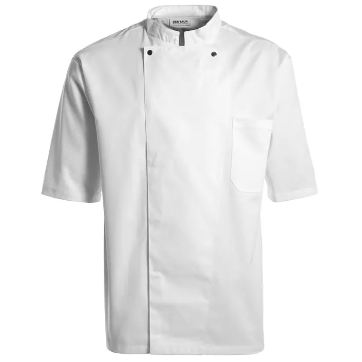 Kentaur short-sleeved unisex chefs jacket, White, large image number 0