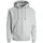 Jack & Jones JJEBRADLEY hoodie med dragkedja, Light Grey Melange, Light Grey Melange, swatch