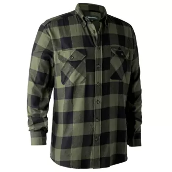 Deerhunter Marvin flannel lumberjack shirt, Green checked