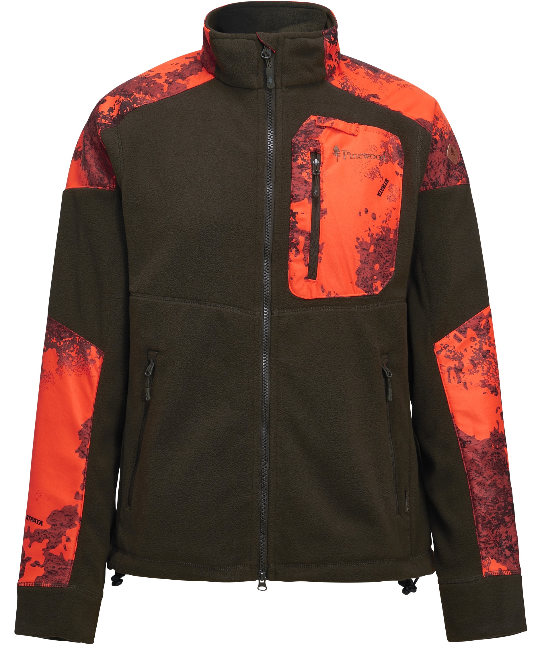 Pinewood&nbsp;Sm&aring;land Hunters Camou dame fleecejakke, Hunting Brown/Strata Blaze, Hunting Brown/Strata Blaze, swatch