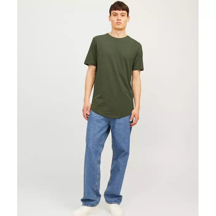 Jack & Jones JACJENS 5-pack T-shirt, White/Black/Navy/Forest, large image number 1