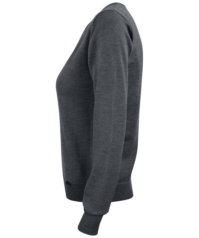 Cutter & Buck Everett women's sweatshirt with merino wool, Antracit Melange, large image number 4