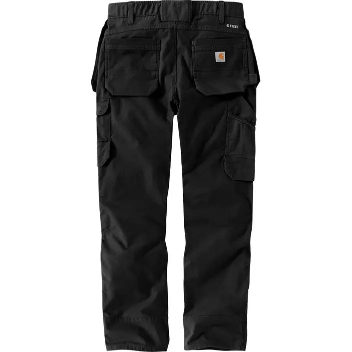 Carhartt Steel cargo hantverksbyxa, Black, large image number 2