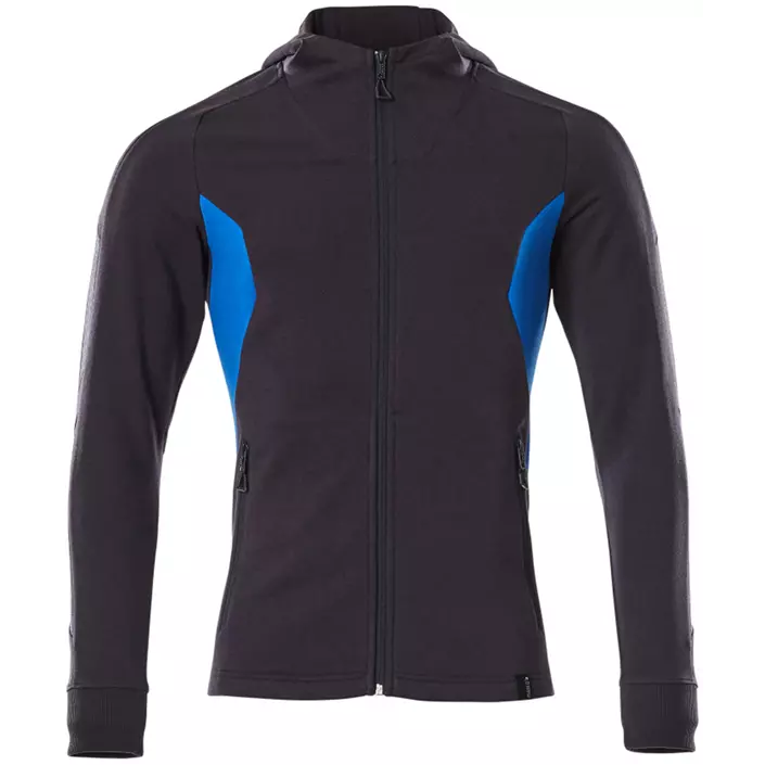 Mascot Accelerate hoodie with full zipper, Dark Marine/Azure, large image number 0