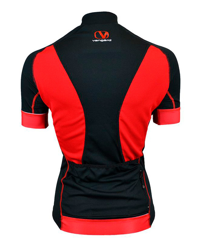 Vang&agrave;rd Bike women's short-sleeved jersey, Black/Red, large image number 2