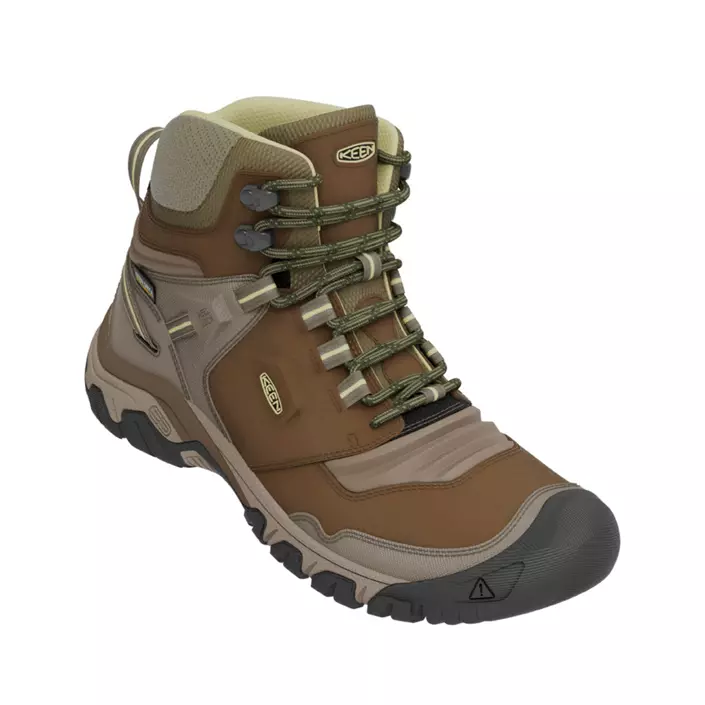 Keen Ridge Flex MID WP W women's hiking boots, Safari/Custard, large image number 0