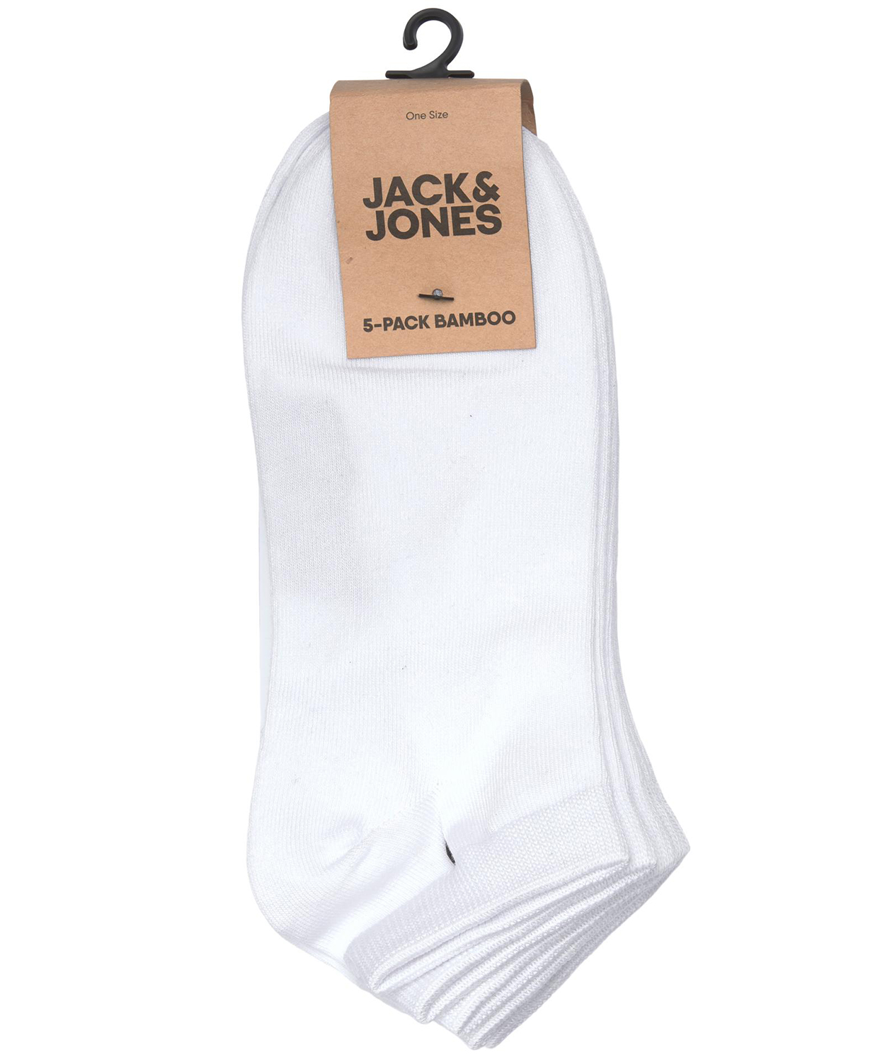 Jack & Jones JABASIC 5-pack bamboo ankle socks, White, White, large image number 2
