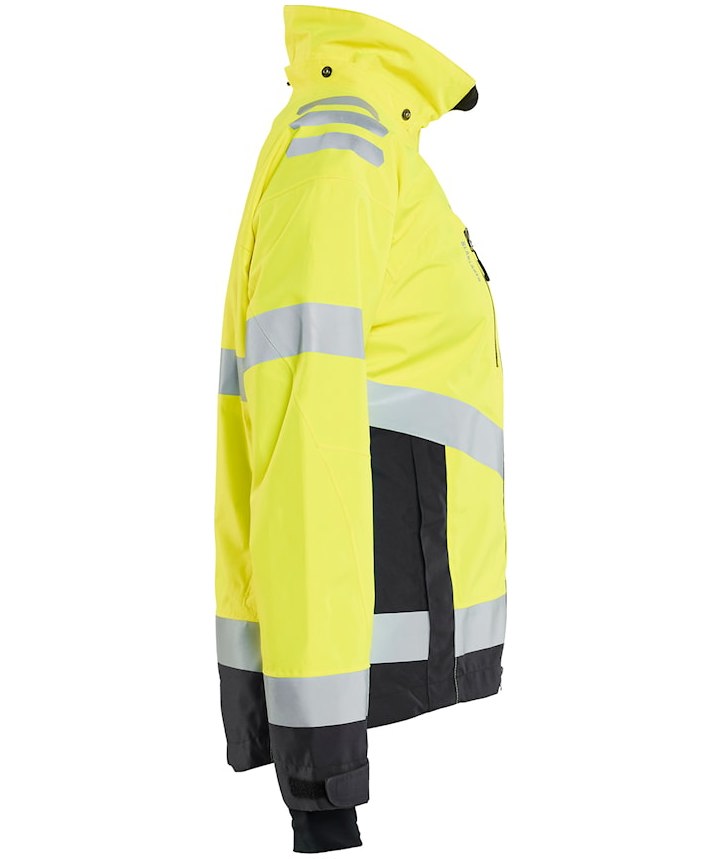 Bl&aring;kl&auml;der dame skaljakke, Hi-vis Gul/Sort, large image number 2