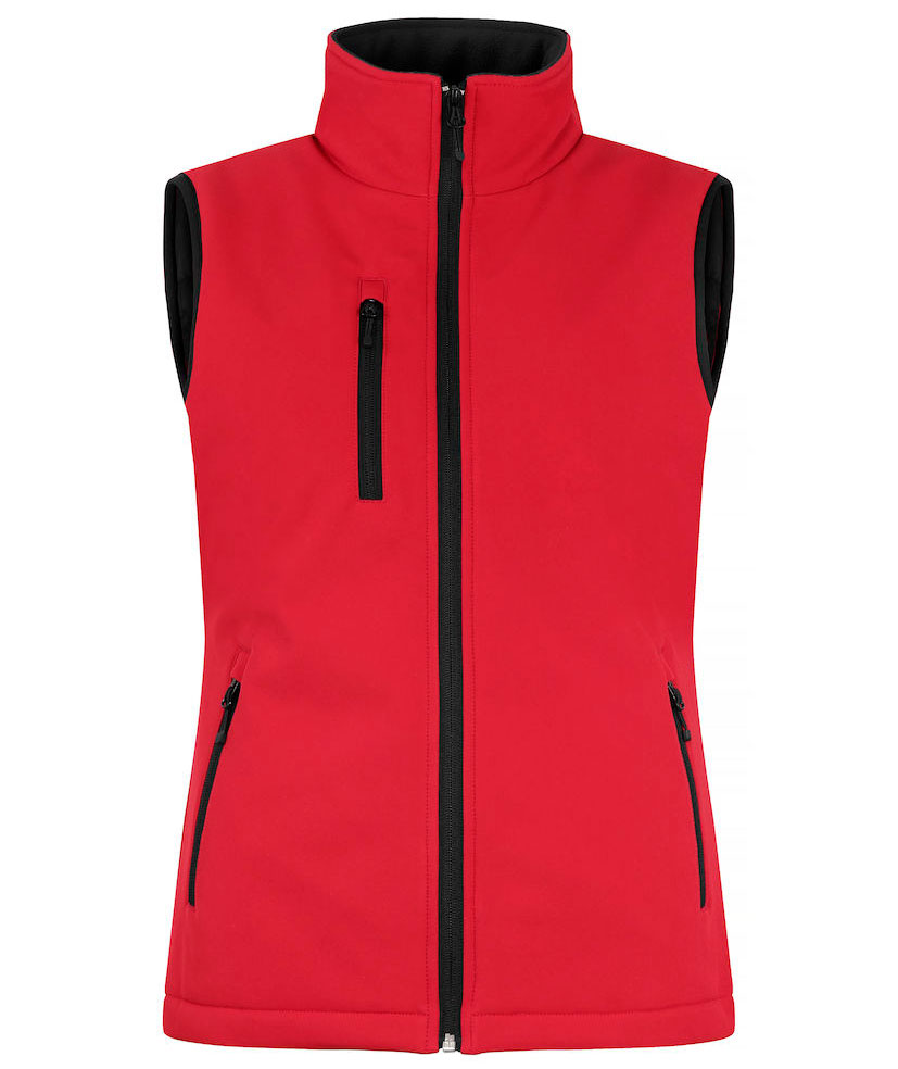 Clique lined women's softshell vest, Red, large image number 0
