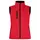 Clique lined women's softshell vest, Red, Red, swatch