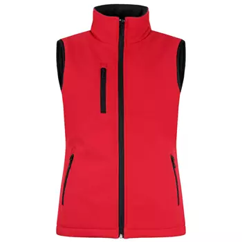 Clique lined women's softshell vest, Red