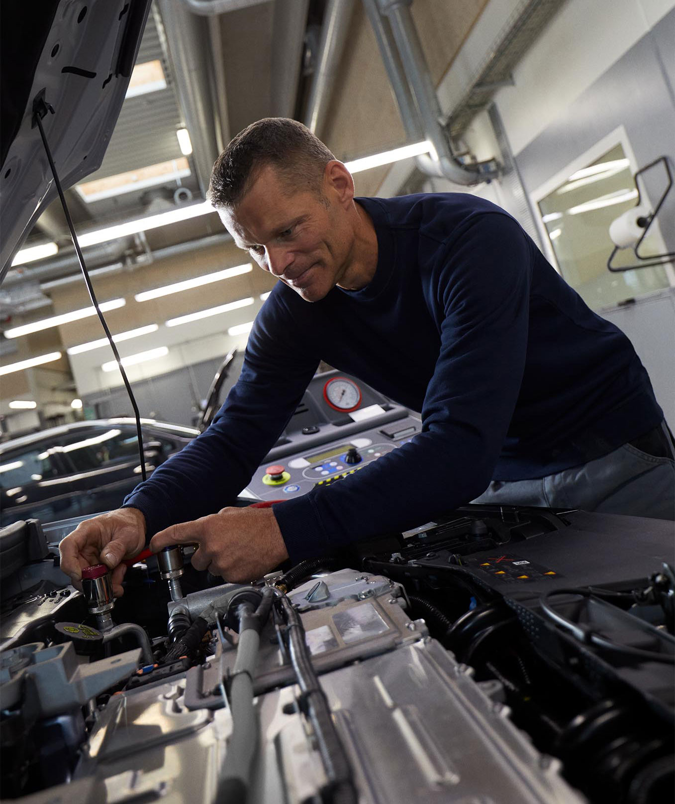 ID organic sweatshirt, Navy, large image number 1