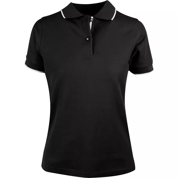 YOU Altea women's polo shirt, Black/White, large image number 0